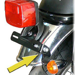 Targa Freccia Posteriore Supplementare ORCAL 125 / 125 euro4 - Spaan